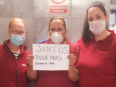 A nuestra gente en la lucha diaria contra el Covid-19: Gracias